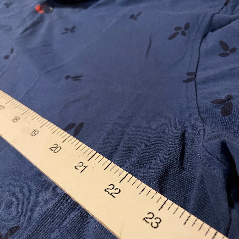 Adidas AdiPure Flower Print Golf Polo - Size Extra Large (XL), Blue